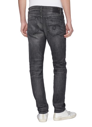 Back View - Click To Enlarge - R13 - 'Brandon' paint splatter jeans