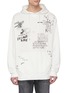 Main View - Click To Enlarge - R13 - 'Doodle' mix print oversized hoodie