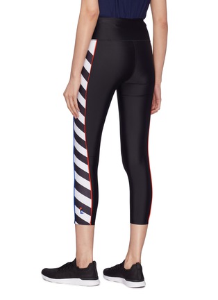 Back View - Click To Enlarge - P.E NATION - 'Commit' stripe outseam performance leggings