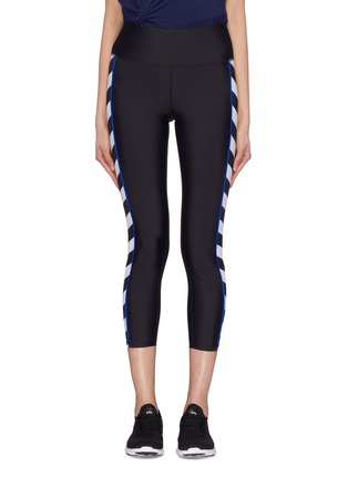 Main View - Click To Enlarge - P.E NATION - 'Commit' stripe outseam performance leggings