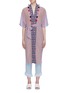 Main View - Click To Enlarge - FIGUE - 'Katia' belted mix print tassel silk kimono