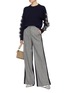 Figure View - Click To Enlarge - 10391 - Frayed sleeve cashmere-wool blend sweater