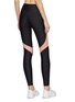 Back View - Click To Enlarge - P.E NATION - 'Chasse' logo print contrast panel performance leggings