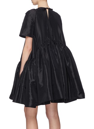 Back View - Click To Enlarge - CECILIE BAHNSEN - 'Annabella' tie back flared peplum dress