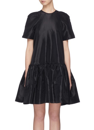 Main View - Click To Enlarge - CECILIE BAHNSEN - 'Annabella' tie back flared peplum dress