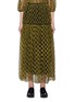 Main View - Click To Enlarge - CECILIE BAHNSEN - 'Anette' tie spot velvet flock print tulle skirt
