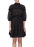 Main View - Click To Enlarge - CECILIE BAHNSEN - 'Carmen' tie back tiered ruffle organdy dress