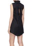 Back View - Click To Enlarge - CECILIE BAHNSEN - 'Netti' tie back ruffle high neck dress