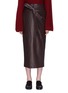 Main View - Click To Enlarge - THE ROW - 'Arun' belted leather skirt