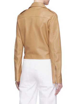 Back View - Click To Enlarge - THE ROW - 'Perlin' belted leather biker jacket