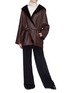 Figure View - Click To Enlarge - THE ROW - 'Sternley' belted hooded shearling jacket