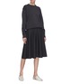 Figure View - Click To Enlarge - THE ROW - 'Allesia' flared virgin wool blend knit skirt