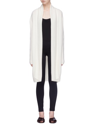 Main View - Click To Enlarge - THE ROW - 'Elado' shawl lapel cashmere-silk open cardigan