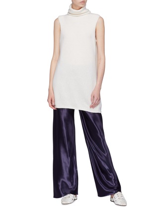 Figure View - Click To Enlarge - THE ROW - 'Leond' cashmere-silk sleeveless turtleneck sweater
