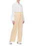 Figure View - Click To Enlarge - THE ROW - 'JR' straight leg silk paperbag pants