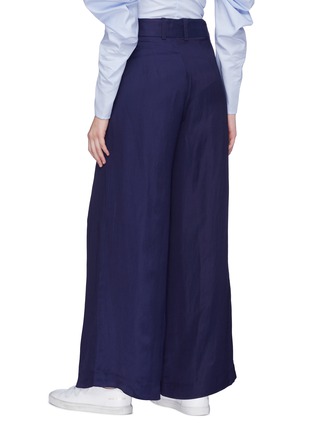 Back View - Click To Enlarge - MAGGIE MARILYN - 'Go Your Own Way' belted wide leg pants