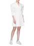 Figure View - Click To Enlarge - MAGGIE MARILYN - 'Leap of Faith' puff shoulder double breasted blazer dress