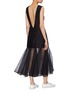Figure View - Click To Enlarge - MAGGIE MARILYN - 'Find Strength in Your Identity' ruffle hem dress