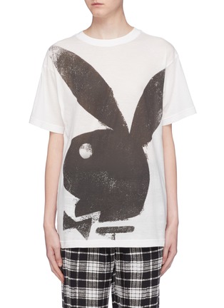 Main View - Click To Enlarge - MARC JACOBS - x Playboy bunny print oversized T-shirt