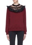 Main View - Click To Enlarge - MARC JACOBS - Ruffle lace tulle yoke sweatshirt