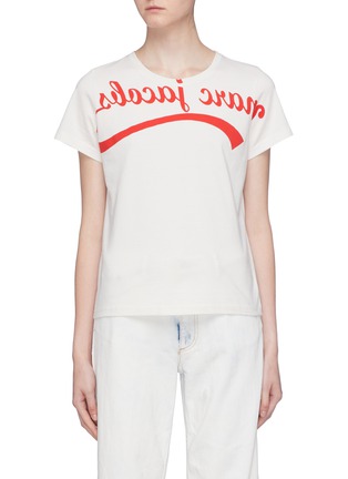 Main View - Click To Enlarge - MARC JACOBS - Reverse logo print T-shirt