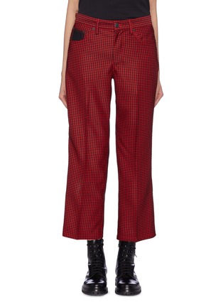 Main View - Click To Enlarge - MARC JACOBS - Houndstooth wide leg pants