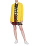 Figure View - Click To Enlarge - MARC JACOBS - Merino wool cable knit cardigan