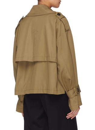 Back View - Click To Enlarge - PORTSPURE - Double breasted trench jacket