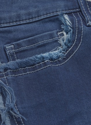  - PORTSPURE - Distressed edge flared jeans