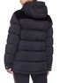Back View - Click To Enlarge - MONCLER - 'Blongios' velvet panel hooded down puffer jacket