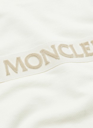  - MONCLER - 'Maglia' Logo velvet flock print sweatshirt