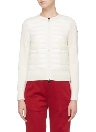 Main View - Click To Enlarge - MONCLER - 'Maglione' down puffer cardigan