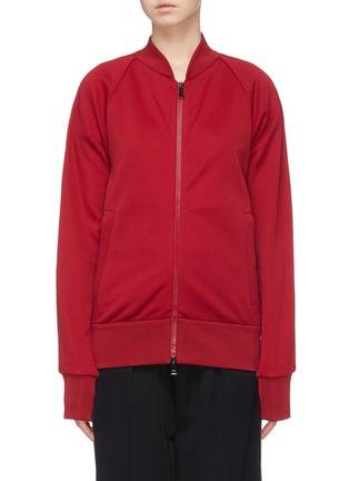 Main View - Click To Enlarge - MONCLER - Stripe sleeve track jacket