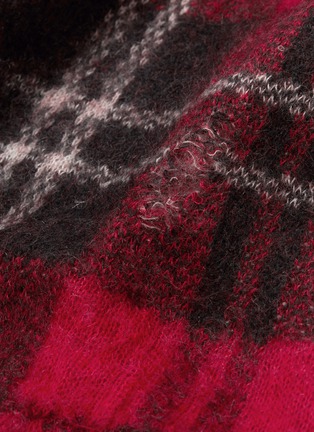  - ALEXANDER MCQUEEN - Distressed tartan plaid sweater