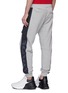 Back View - Click To Enlarge - ALEXANDER MCQUEEN - Logo embroidered stripe outseam jogging pants