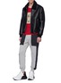 Figure View - Click To Enlarge - ALEXANDER MCQUEEN - Logo embroidered stripe outseam jogging pants