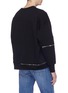 Back View - Click To Enlarge - ALEXANDER MCQUEEN - Paisley jacquard zip gusset sweatshirt
