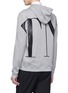 Back View - Click To Enlarge - VALENTINO GARAVANI - Oversized logo print zip hoodie