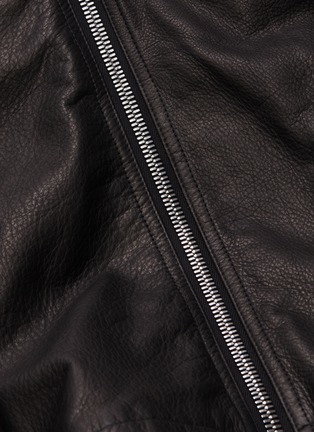 RICK OWENS | Hooded leather windbreaker jacket | Women