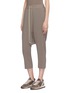 Front View - Click To Enlarge - RICK OWENS - Drop crotch wool crepe pants