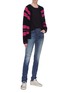 Figure View - Click To Enlarge - SAINT LAURENT - Ripped knee skinny jeans