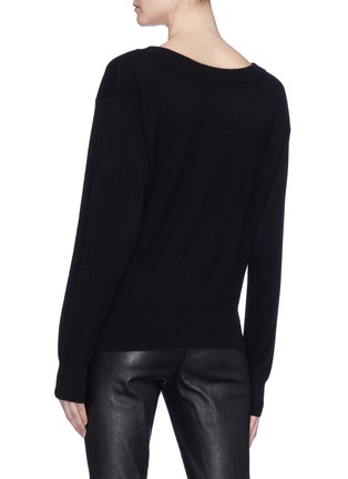 Back View - Click To Enlarge - ALEXANDER WANG - Zip outseam twist sweater