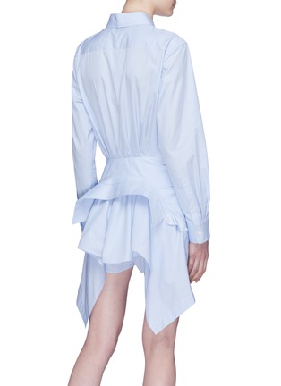 Back View - Click To Enlarge - ALEXANDER WANG - Sleeve tie panel shirt dress