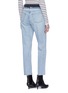Back View - Click To Enlarge - ALEXANDER WANG - Contrast waist jeans