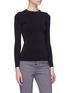 Detail View - Click To Enlarge - ALEXANDER WANG - Detachable turtleneck long sleeve top