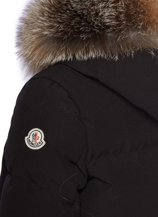 Detail View - Click To Enlarge - MONCLER - Fur trim hood puffer coat