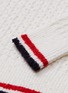  - THOM BROWNE  - Stripe border open knit sweater