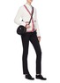 Figure View - Click To Enlarge - THOM BROWNE  - Stripe border open knit cardigan