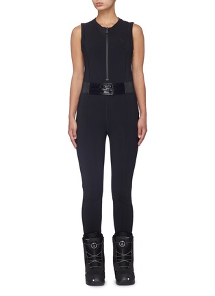 Main View - Click To Enlarge - MONCLER - 'Tuta' belted sleeveless ski jumpsuit