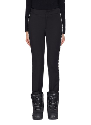 Main View - Click To Enlarge - MONCLER - Wavy stripe outseam twill ski pants